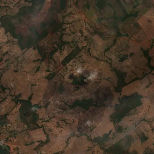 Wildfire near Poxoréu (Aug 31) — Sentinel-2 true color