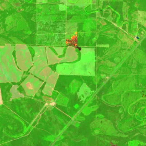 Incendio cerca de Pozo del Tigre — Sentinel-2 SWIR (fuego)