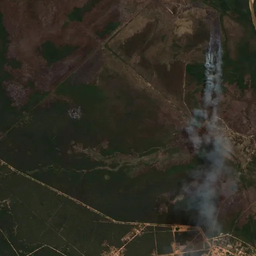 Incendio cerca de Pozo Ramón — Sentinel-2 true color