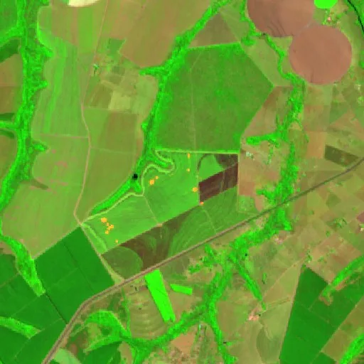 Incendio cerca de Prata — Sentinel-2 SWIR (fuego)