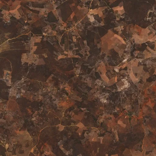 Incendio cerca de Presidente Jânio Quadros — Sentinel-2 true color