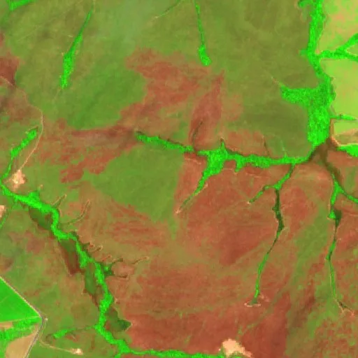 Wildfire near Presidente Murtinho (Aug 23) — Sentinel-2 SWIR