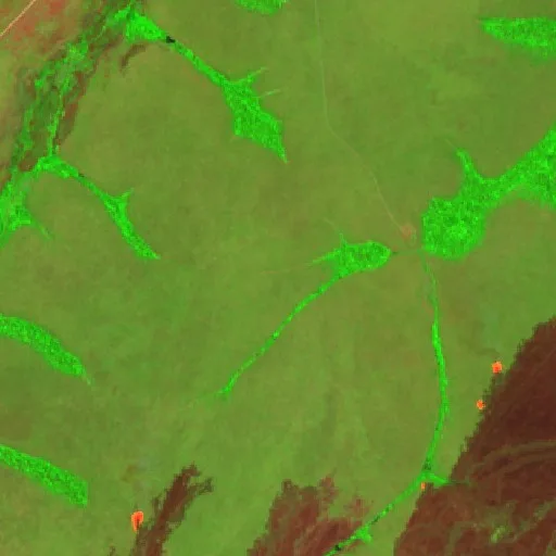 Incendio cerca de Presidente Murtinho (16 sep) — Sentinel-2 SWIR