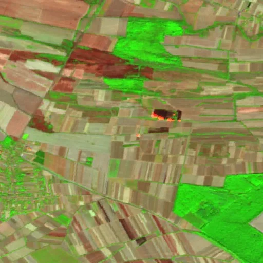 Wildfire near Progar — Sentinel-2 SWIR (fuego)