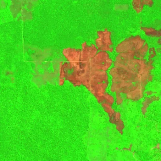 Wildfire near Projeto Roosevelt (Sep 1) — Sentinel-2 SWIR