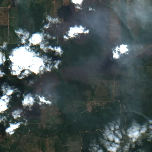 Incendio cerca de Projeto Roosevelt — Sentinel-2 true color