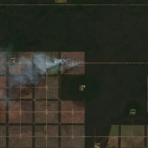 Incendio cerca de Puerto Casado — Sentinel-2 true color