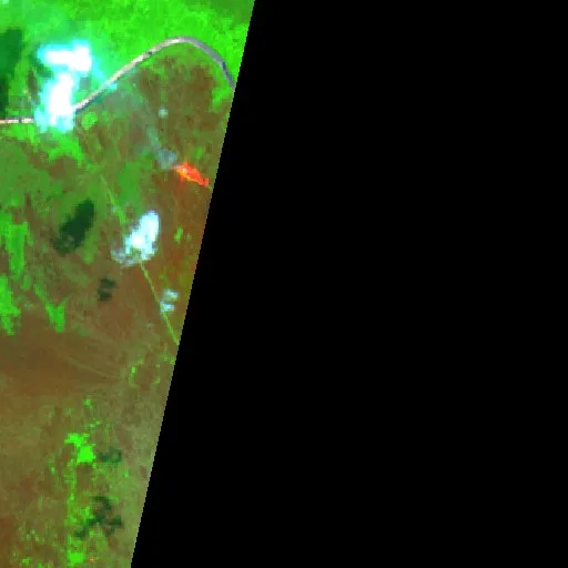Wildfire near Pulang Pisau (Oct 3 · SW) — Sentinel-2 SWIR (fuego)