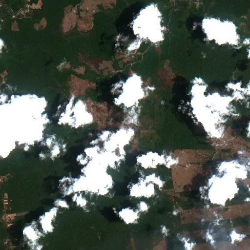 Wildfire near Purupuru (Oct 5 · S) — Sentinel-2 true color