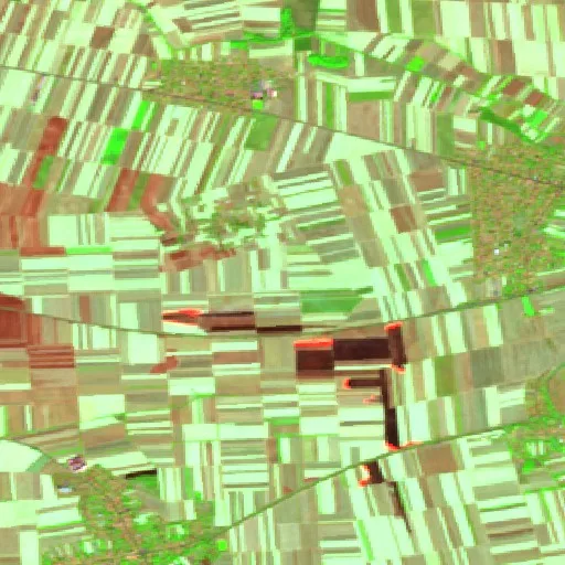Wildfire near Putinci — Sentinel-2 SWIR (fuego)