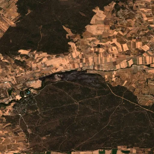 Wildfire near Quemada — Sentinel-2 true color