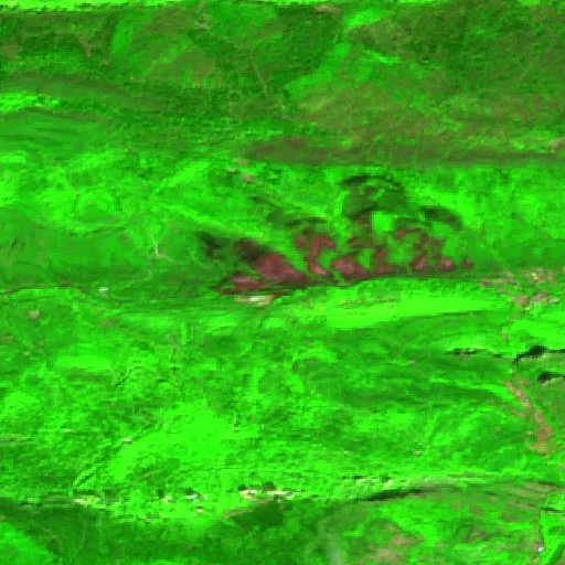 Incendio cerca de Quillan — Sentinel-2 SWIR