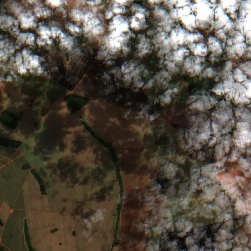 Incendio cerca de Quirinópolis — Sentinel-2 true color