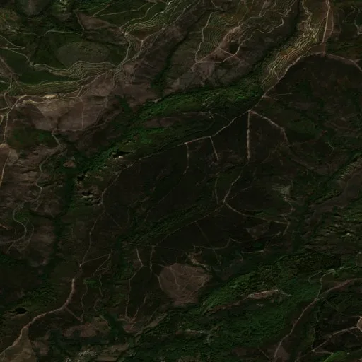 Wildfire near Quiroga — Sentinel-2 true color
