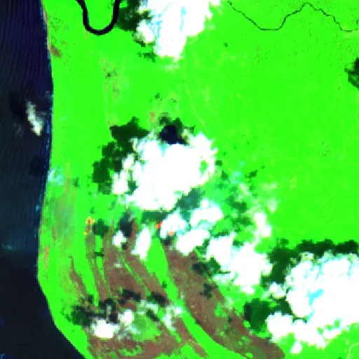 Incendio cerca de Rabaul District — Sentinel-2 SWIR (fuego)