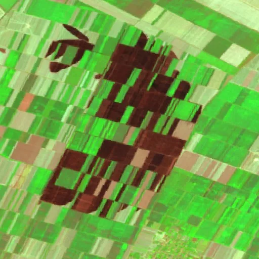Wildfire near Rast — Sentinel-2 SWIR (fuego)