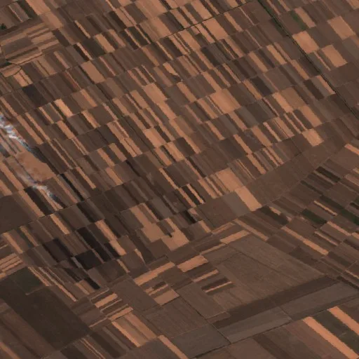 Wildfire near Ravni Topolovac — Sentinel-2 true color