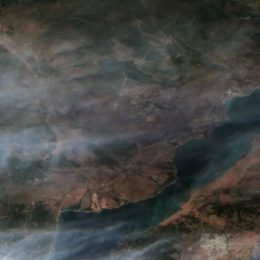 Bradley Creek FSR Fire — Sentinel-2 true color
