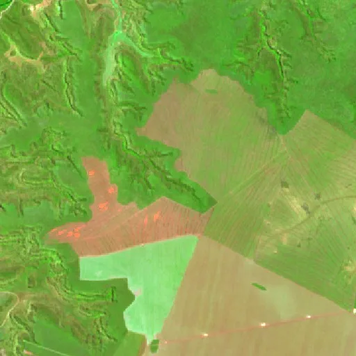 Wildfire near Remanso — Sentinel-2 SWIR (fuego)