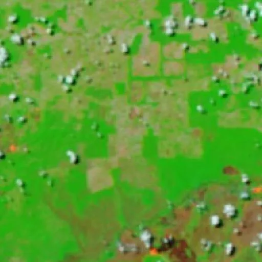 Incendio cerca de Retiro Vila Brasil — NASA satellite