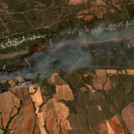 Incendio cerca de Retuerta del Bullaque (Jul 23 #2) — Sentinel-2 true color