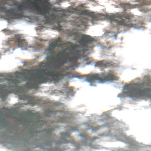 Wildfire near Rhayader — Sentinel-2 true color