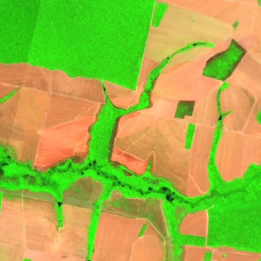 Wildfire near Ribeirão Cascalheira (Aug 11) — Sentinel-2 SWIR (fuego)