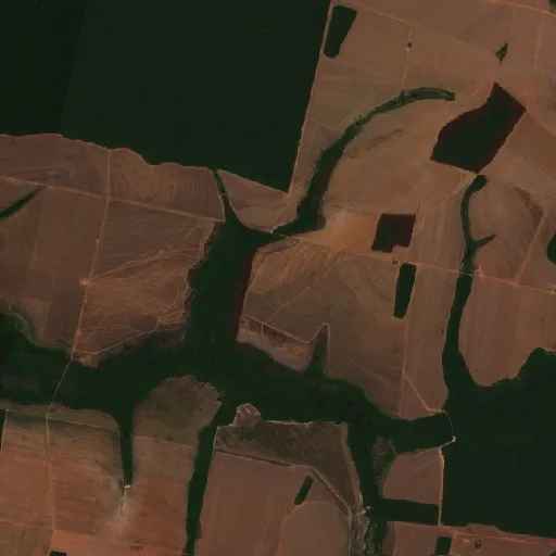 Wildfire near Ribeirão Cascalheira (Aug 11) — Sentinel-2 true color