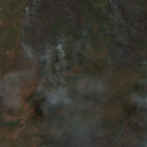 Wildfire near Ribeirão Cascalheira (Sep 21) — Sentinel-2 true color