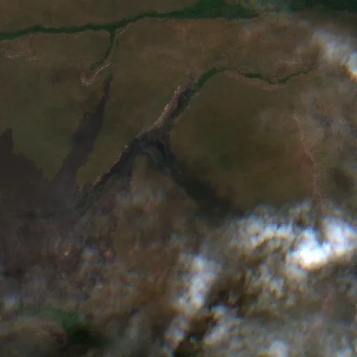 Wildfire near Ribeirão Cascalheira (Sep 23) — Sentinel-2 true color