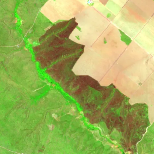 Incendio cerca de Ribeiro Gonçalves (10 sep) — Sentinel-2 SWIR (fuego)