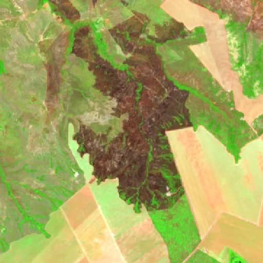 Incendio cerca de Ribeiro Gonçalves (12 sep) — Sentinel-2 SWIR (fuego)