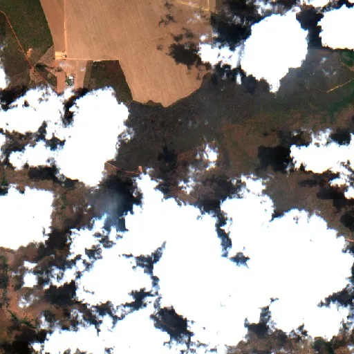 Wildfire near Ribeiro Gonçalves (Oct 9) — Sentinel-2 true color
