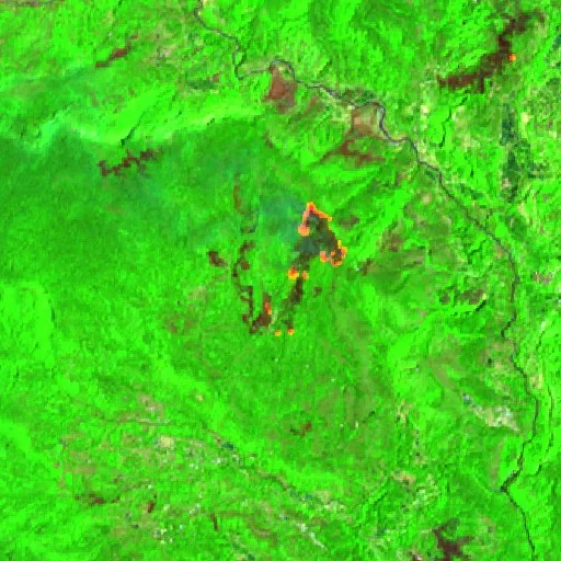 Incendio cerca de Rindingallo — Sentinel-2 SWIR (fuego)