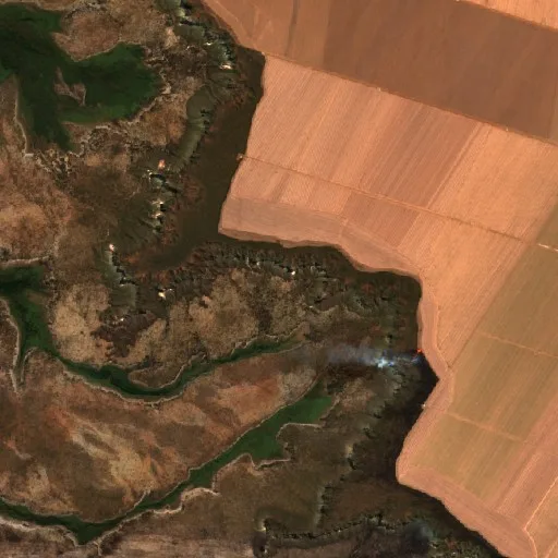 Incendio cerca de Rio da Conceição (18 ago) — Sentinel-2 true color