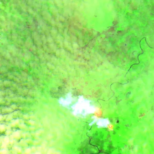 Incendio cerca de Río de Teapa — Sentinel-2 SWIR (fuego)