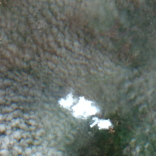 Incendio cerca de Río de Teapa — Sentinel-2 true color
