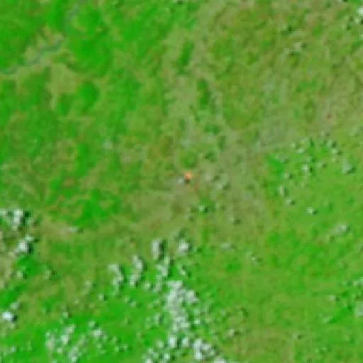 Wildfire near Rio do Prado — NASA satellite