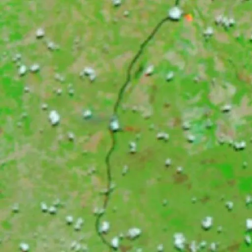 Incendio cerca de Rio dos Bois (19 sep) — NASA satellite