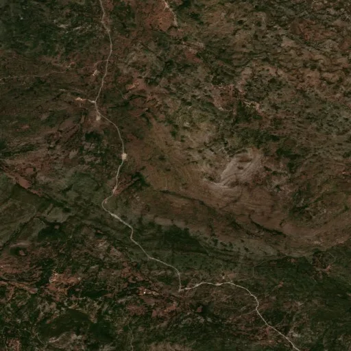 Wildfire near Risan — Sentinel-2 true color