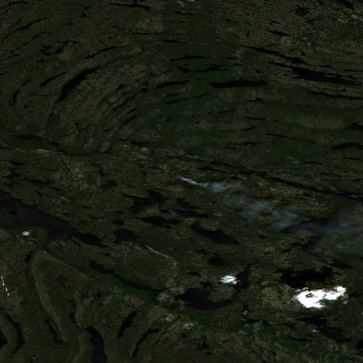 Wildfire near Rivière-Koksoak (Jun 28) — Sentinel-2 true color