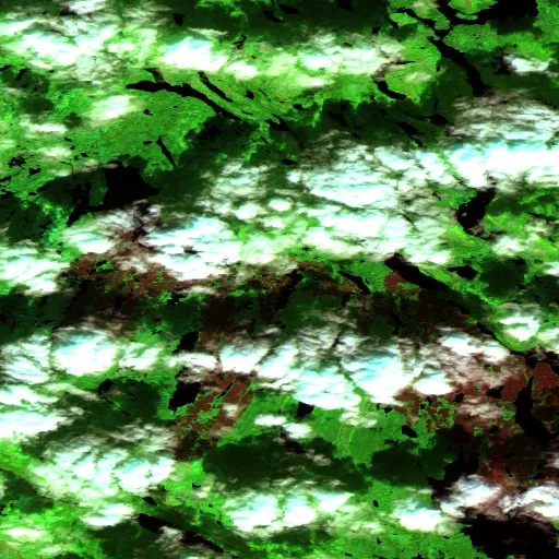 Wildfire near Rivière-Koksoak (Jun 26 · SW) — Sentinel-2 SWIR (fuego)