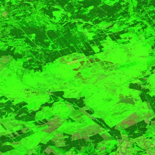Wildfire near Robertville — Sentinel-2 SWIR