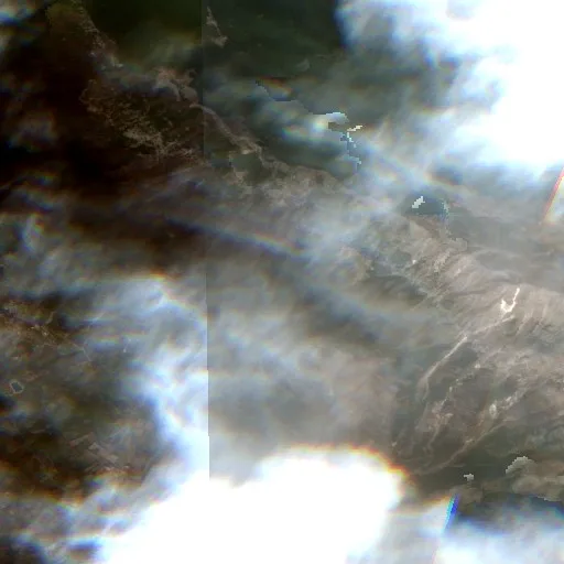 Wildfire near Roccacasale — Sentinel-2 true color
