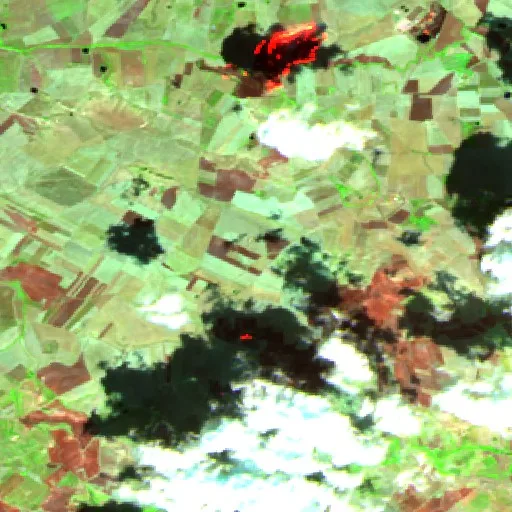 Incendio cerca de Roccamena — Sentinel-2 SWIR (fuego)