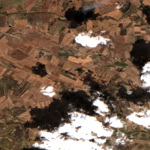 Incendio cerca de Roccamena — Sentinel-2 true color