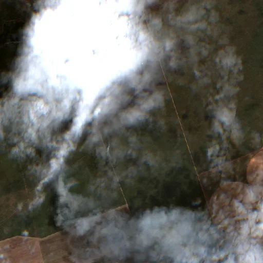 Incendio cerca de Rodeador (24 oct) — Sentinel-2 true color