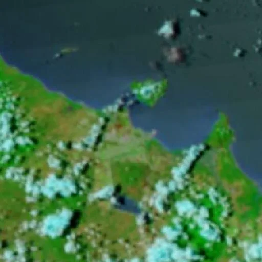 Rowes Bay Bushfire — NASA satellite