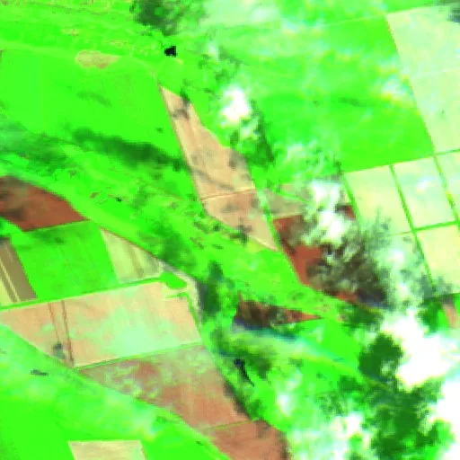 Wildfire near Красногвардейское сельское поселение — Sentinel-2 SWIR (fuego)