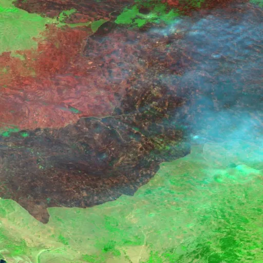 Incendio cerca de Rumboci — Sentinel-2 SWIR (fuego)